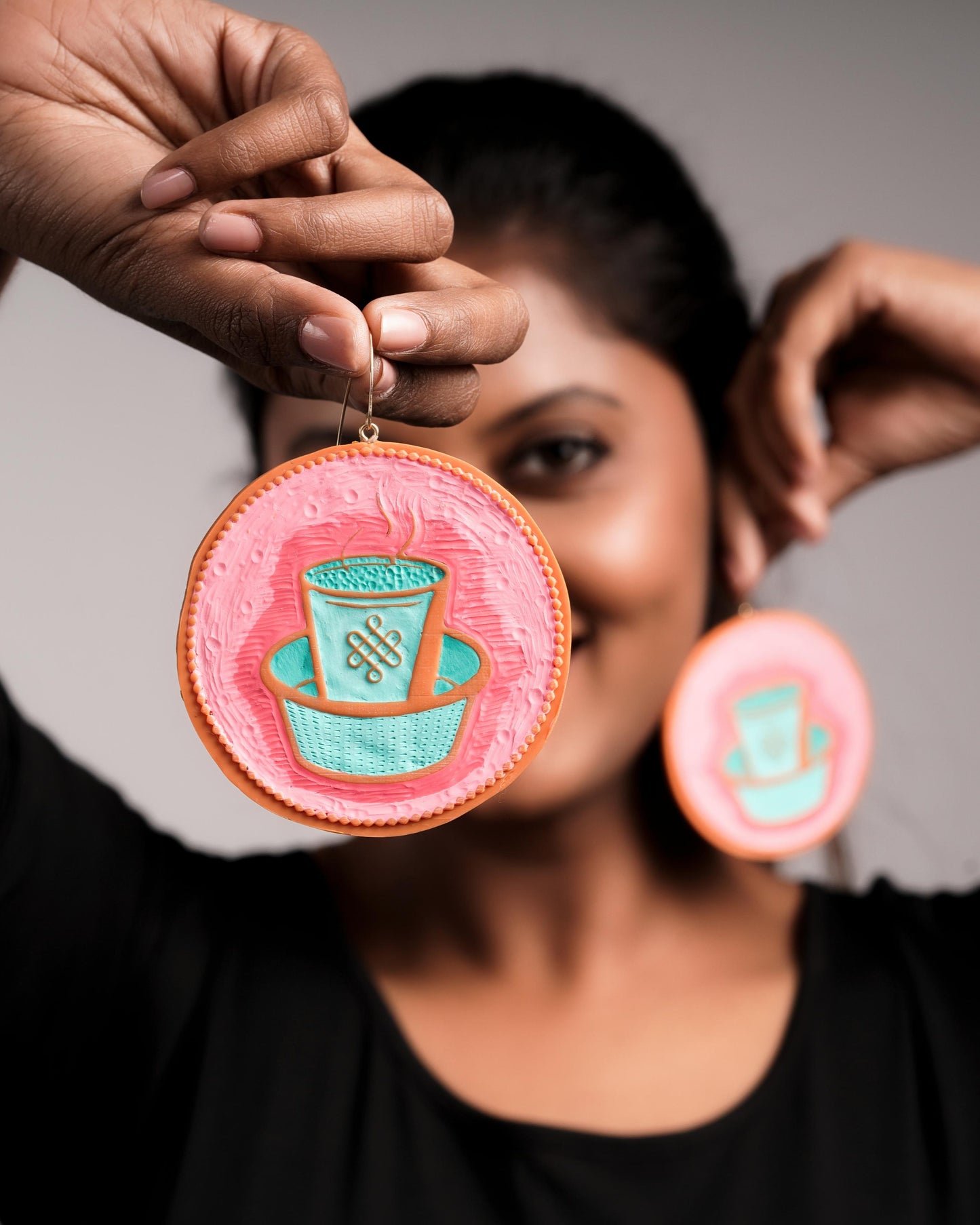 Dabara filter coffee earrings (BIG)