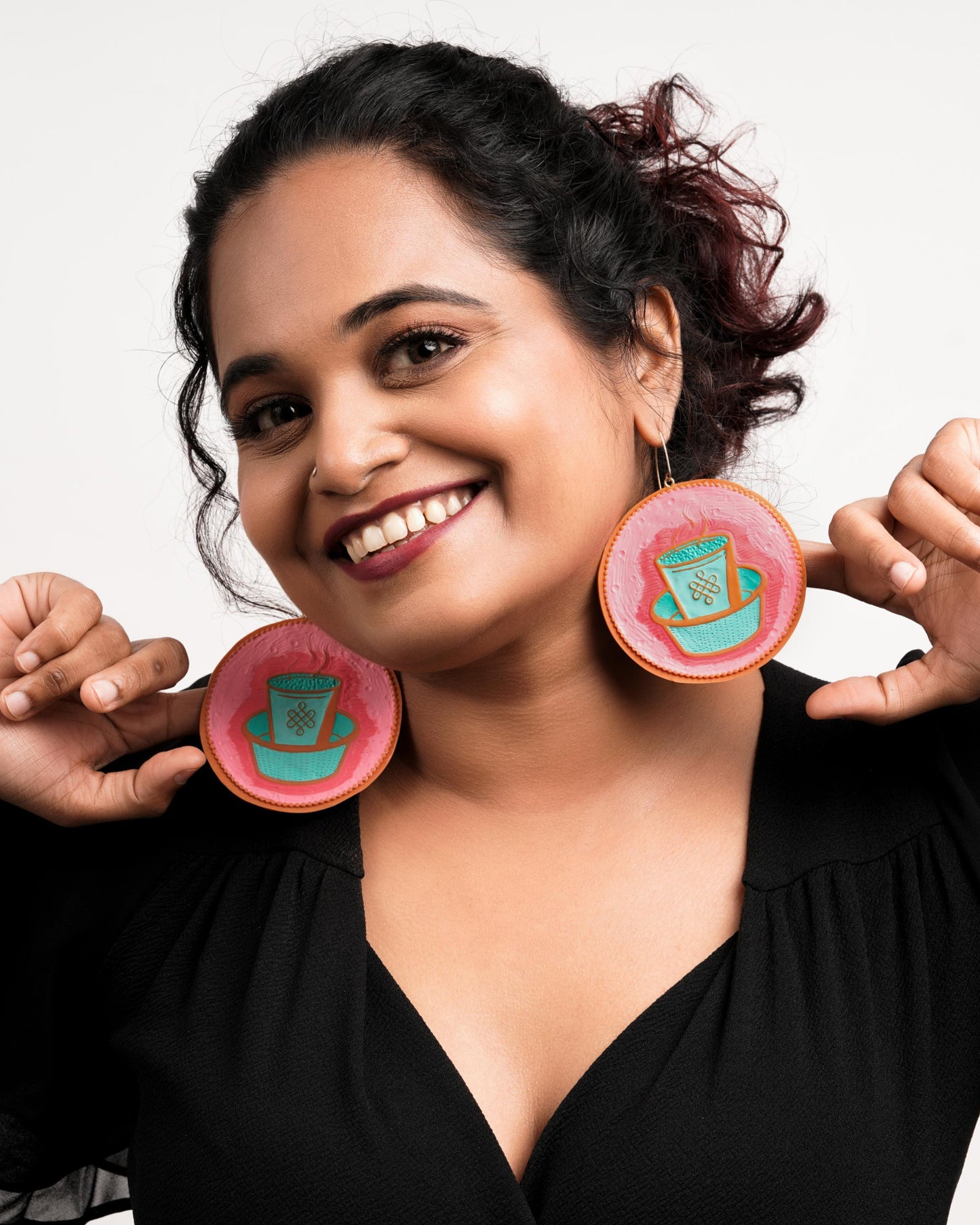 Dabara filter coffee earrings (BIG)