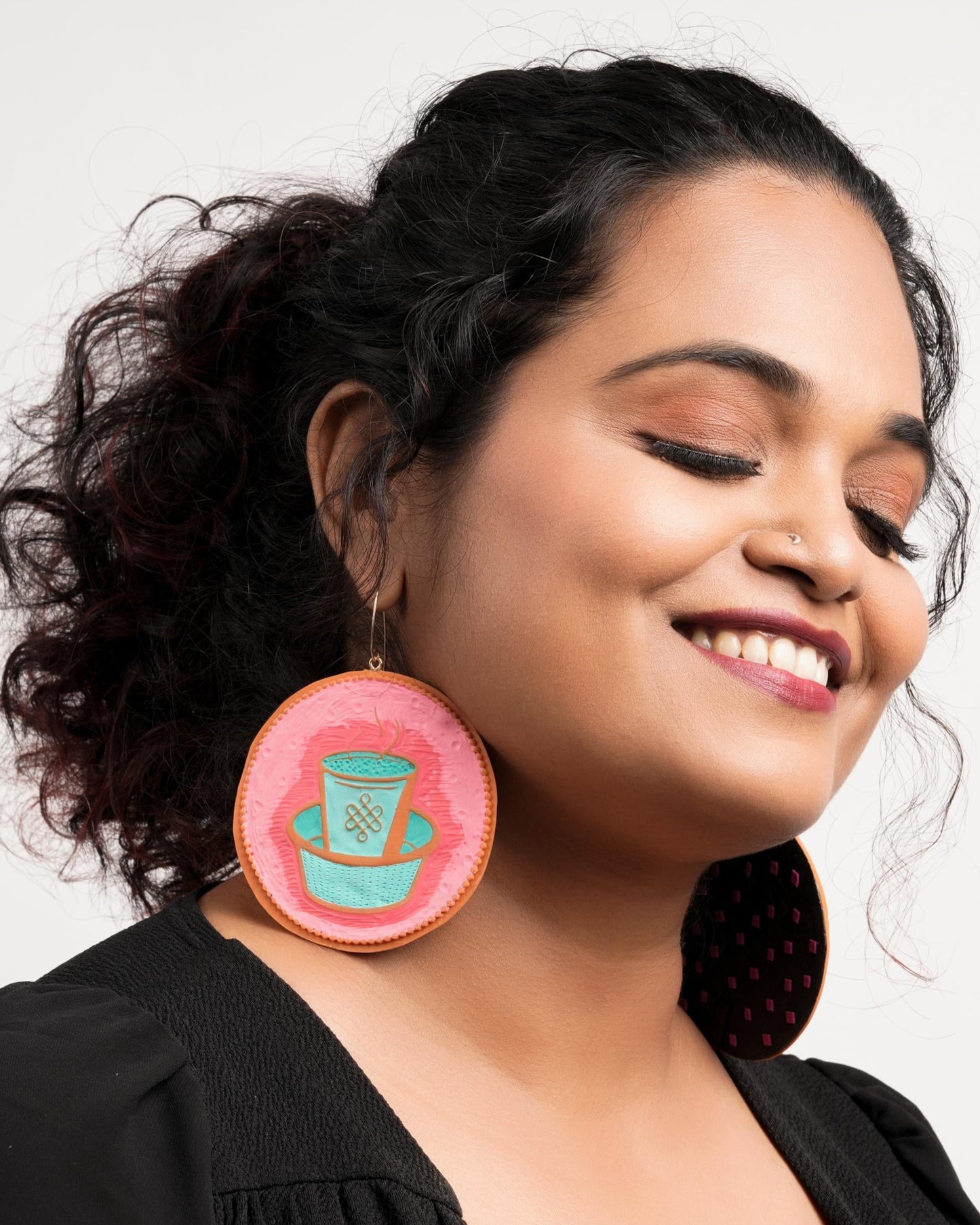 Dabara filter coffee earrings (BIG)