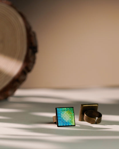 NEELAVENI "sikku pulli kolam"Abstract rings