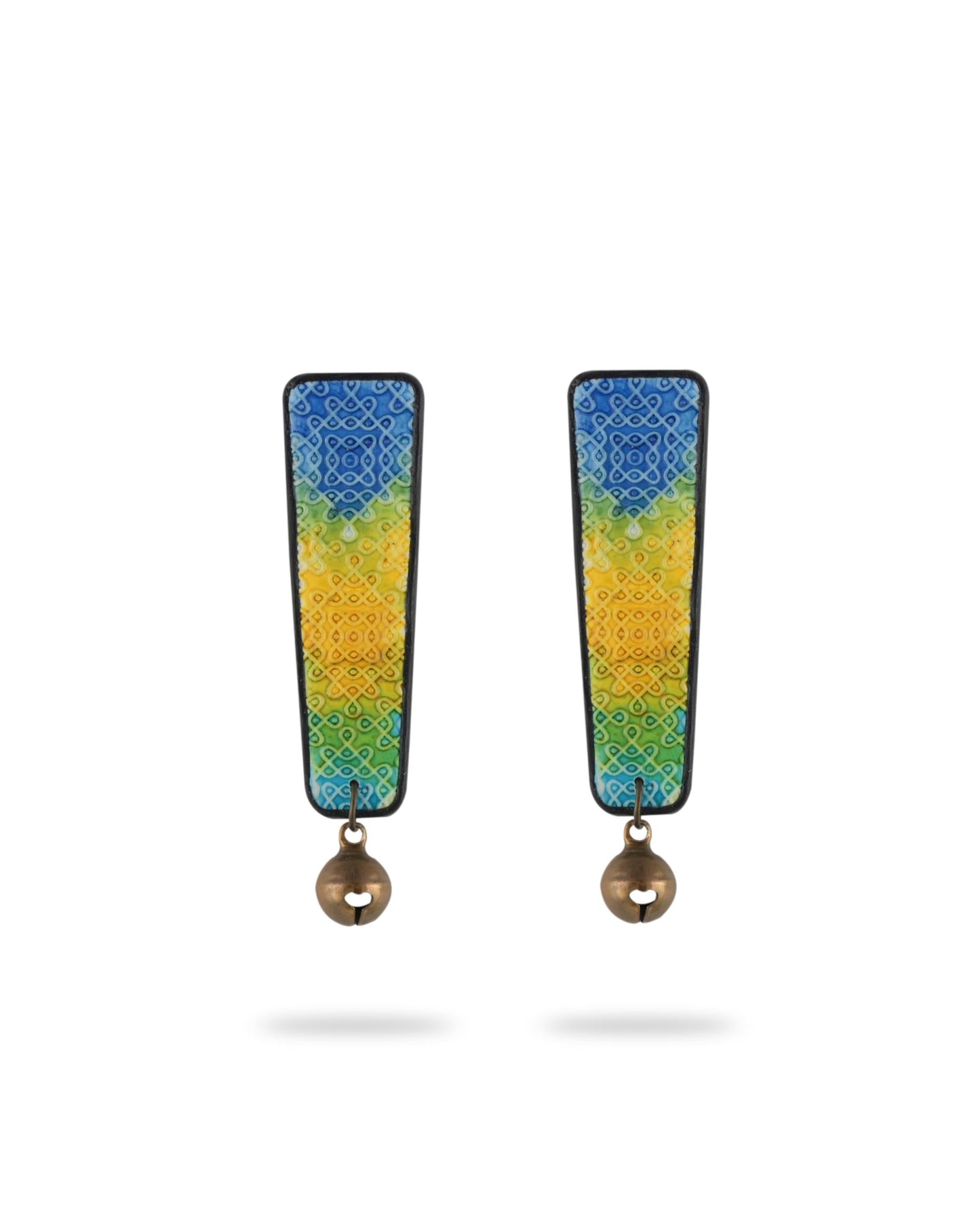 EZHIL "Sikku Kolam" multicolour stud