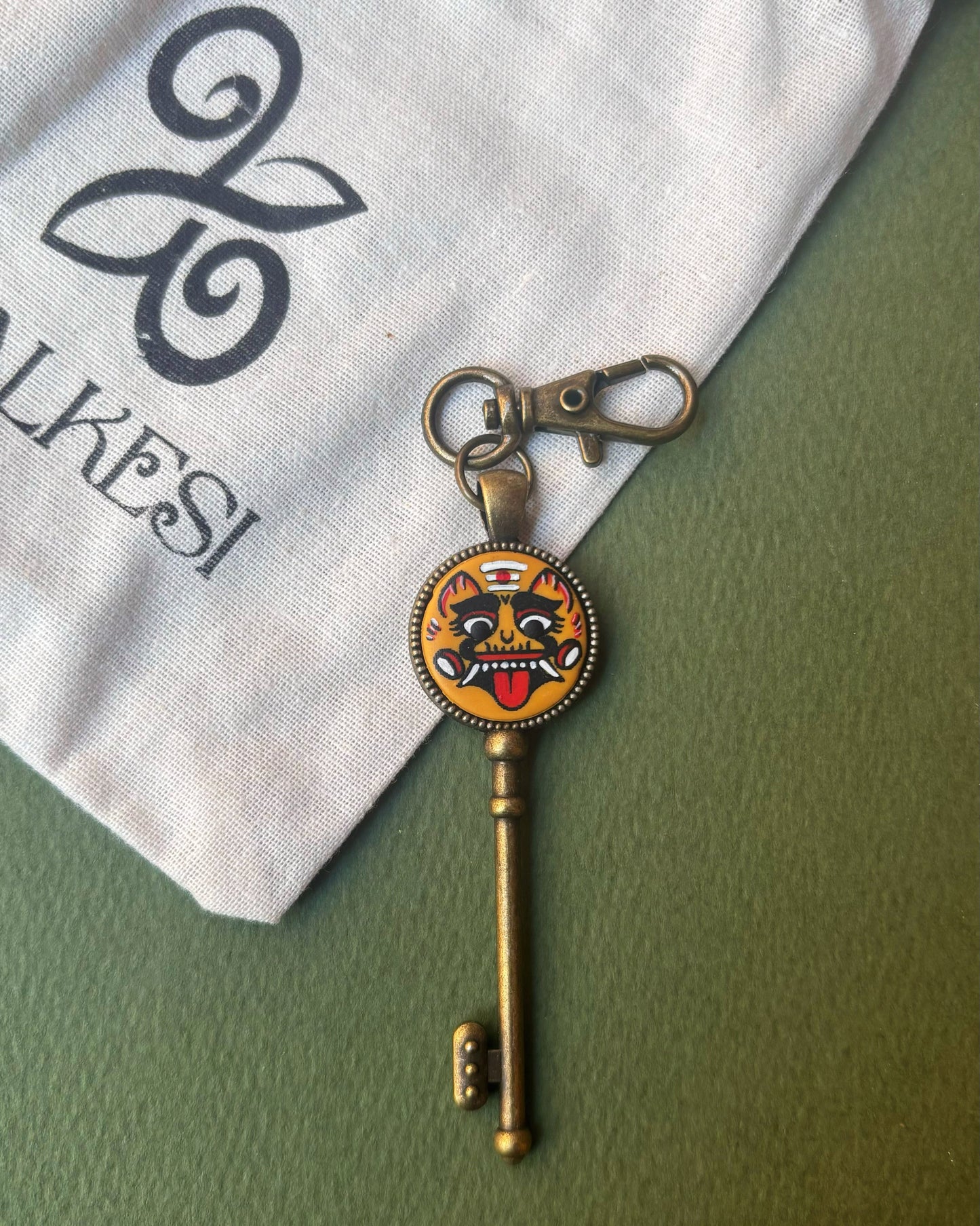 Drishti Bommai Belt Loop Charm (Yellow)